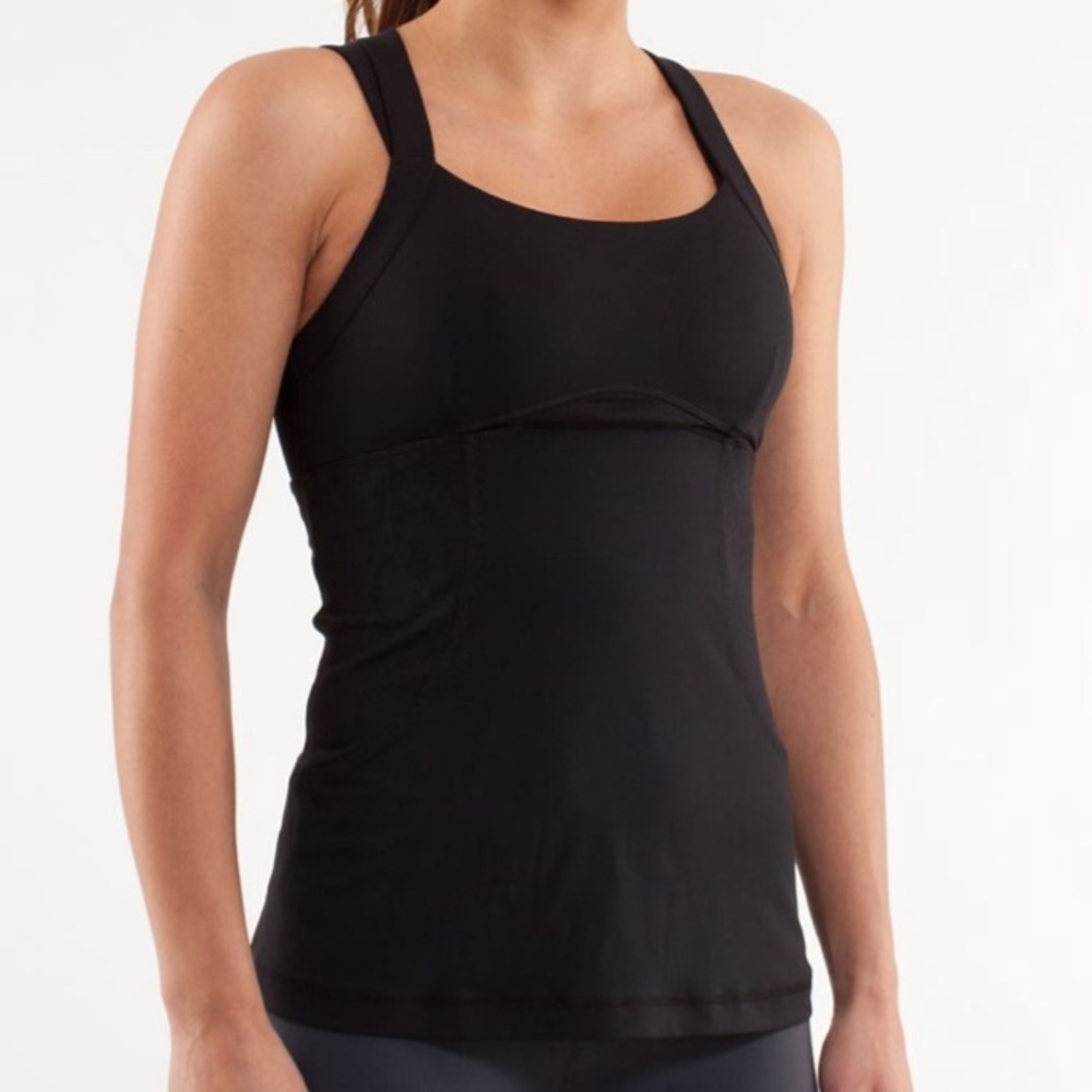 Lululemon Black Chaturanga Tank Top